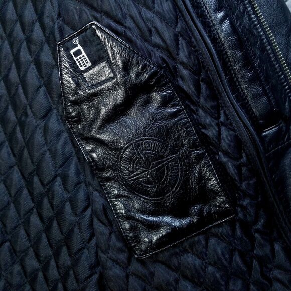 Wilsons M. Julian Leather Jacket Soft Mens Size L Black Cinch Belts Insulated - Picture 14 of 16